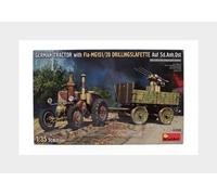 Miniart 53008 Tractor With Fla- MG151/20 Drillingslafette 1:35 PLASTIC MODEL KIT