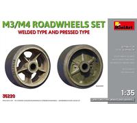 Miniart 1:35 - Set of M3/M4 Roadwheels, Welded & Pressed
