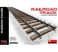 MiniArt Plastic Model Kit - 1:35 Railroad Track (Russian Gauge)