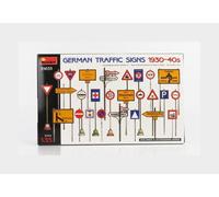 MiniArt MIN35633 1:35-German Traffic Signs 1930-40's, Unpainted