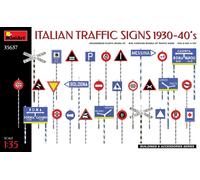 1:35 MINIART Segnali Stradali Italian Traffic Signs 1930-1940 Kit MA35637 Model
