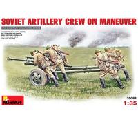 Miniart 1:35 Scale Soviet Artillery Crew on Maneuver Plastic Model Kit