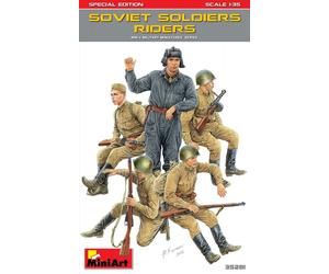1:35 Miniart Soviet Soldiers Riders. Special Edition Kit MIN35281 Model