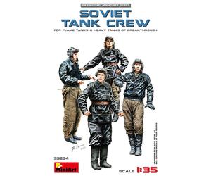 1:35 Miniart Soviet Tank Crew(Forflametanks&Heavytanksofbreak) Kit MA35254 Model