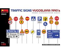 Miniart 1/35 Traffic Signs Yugoslavia 1990's # 35643