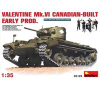 Miniart 1:35 Scale Valentine Mk VI Canadian-Built Early Production Plastic Model Kit