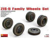 Miniart 1:35 Scale ZIS-6 Family Wheels Set Plastic Model Kit (Grey)