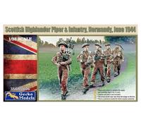 1/35 Scottish Highlander Piper & Infantry, Normandy,June 1944 by Gecko Models