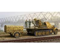 1:35 TRUMPETER KIT German 2 Cm Flakvierling 38 Auf Sd.Kfz.7/1 Late TR01524 Model