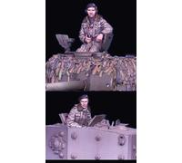 1/35 WWII British Tank Soldier Resin Model Kit Unpainted and Unassembled Miniature Figure Assembly Parts (2 Persons. No Tanks. Cordless) //oj8y-9