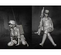 1/35 WWII Female Soldier Resin Model Kit Unpainted Unassembled Resin Model Parts (2 Persons) // lo9Y-5
