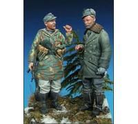 1/35 WWII German Soldier Resin Figure Kit Miniatures Resin Parts(2 Persons) //IK9j-8 (Unassembled & Unpainted)