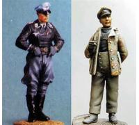 1/35 WWII German Soldier Resin Model Kit Unpainted and Unassembled Resin Model Parts (2 Persons) // 7Si5i-1