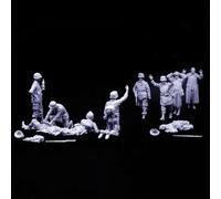 1/35 WWII US Airborne Soldiers Resin Model Kit Unpainted and Unassembled Resin Model Parts (10 Men) // Sx4A-1