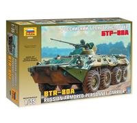 1:35 Zvezda Btr-80a Russian Personnel Carrier Kit Z3560 Model