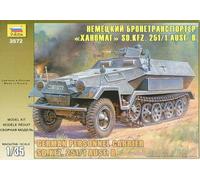 1:35 Zvezda Hanomag Sdkfz-251/1ausf.B Ger. Personnel Carrier Kit Z3572 Model