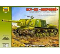 1:35 Zvezda Isu-152 Soviet Self-Propelled Gun Kit Z3532 Model