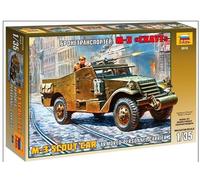 1:35 Zvezda M-3 Armored Scout Car Kit Z3519 Model