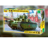 Zvezda - Plastic Model Kit - T-35 Heavy Tank Z3667 - 1:35 Scale