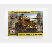 Zvezda – 1:35 Plastic Model Kit – M4A3 (76mm)W Sherman – No. 3676 – Unpainted