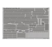 1:350 HMS King George V cranes & railings 1920 # 53165 Eduard