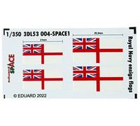 1/350 Royal Navy Ensign Flags Space