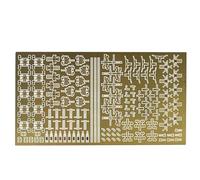 1/350 Scale Military Model Photo-Etched Detail Set U.S. Aircraft Carrier Deck Crew Vehicles For Enhanced Realism