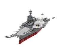 1:350 Scale UCS USS Enterprise CVN-65 Nuclear Aircraft Carrier MOC Building Blocks Set, Expert Collector Model, with 28 Mini-Aircraft & Display Stand - Patented Design (4941 PCS)