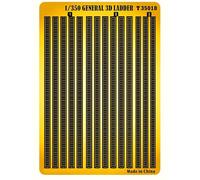 1/350 Scale Universal 3D Ladders - Photo-Etched Metal Upgrade Parts For Warship And Ship Model Kits