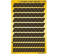 1/350 Scale Universal Awning Supports (No Connection) - Photo-Etched Metal Upgrade Parts For Ship Models