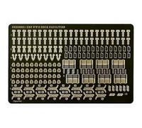 1/350 Scale WWII US Navy Deck Fittings - Photo-Etched Metal Upgrade Parts For Battleship And Aircraft Carrier Models