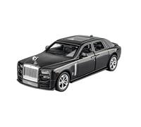 1:36 For Rolls Royce Phantom Car Model Alloy Diecast Simulation Toy With Sound Light 2 Doors Opened Toys Vehicles Kit(Black)