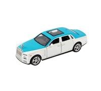 1:36 For Rolls Royce Phantom Car Model Alloy Diecast Simulation Toy With Sound Light 2 Doors Opened Toys Vehicles Kit(Blue)