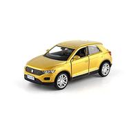 1 36 For Volkswagen T-Roc SUV Toy Die-Cast Race Cars Diecast Toy Vehicles Colours May Vary Mini Replica Toys(Yellow)