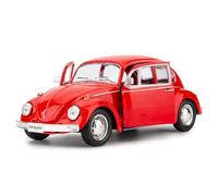 1/36 Scale Volkswagen Beetle Alloy Toy Car, Diecast Model Car with Pullback Function, Suitable for Collecting and Decorating Toys, Gift for Kids (Red)