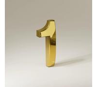 1.38" 2" 2.76" 3.94" Inch ABS Self Adhesive Mailbox Door Stickers, House Numbers for Outside, Modern House Number, Address Numbers for Mailbox, Mailboxes Decorations Outdoor(Gold,3.5CM,1)