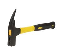 1.3Ib Fibreglass Roofing Hammer with Spike & Claw Hand Fixing Removing Nail Tool Loops Clear One Size