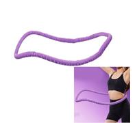 1.3kg Silent Spring Weighted Hula Hoop for Adults, Soft Flexible Foam Fitness Ring, Portable and Foldable Training Device for Home Core Workout and Abdominal Toning, 190cm Circumference (Purple)