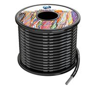 1.3mm² 16awg Silicone Electrical Wire Cable Black 15Meters 16 Gauge Hookup Wires kit Stranded Tinned Copper Wire Flexible and Soft High Temperature Resistance