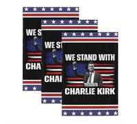 1/3pack A True Patriot Charlie Kirk Bumper Sticker,We Stand with Charlie Kirk Sticker,Freedom,RIP CharlieKirk Vinyl Decals,Justice for Charlie Patriotic Political Decals Gifts for Car Truck Windows