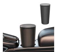 1/3pc Car Garbage Bin- Multifunctional Car Garbage Container| Car Garbage Bin With Lid Cup Holder, AutomotiveRubbish Bin, Portable Large Capacity Auto Trash Bin For Armrest, Abs, Black, Red, Blue