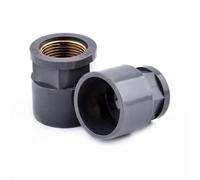 1-3Pcs 20~32mm to 1/2~1 Inch Grey Copper Female Thread Pipe Socket Straight Garden Irrigation Water Supply Tube Joints(25mm to 3I4 Inch,1Pc)