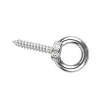 1-3pcs 304 A2 Stainless Steel Lifting Ring Screw, Sheep Eye Ring Self Tapping Bolt, Lifting Ring Nut, Self Tapping Wood Screw M4~M12(20mm,M10-1pcs)