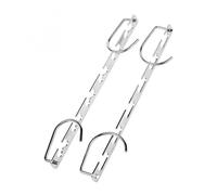 1/3pcs 37cm Multifunctional Space Saving Metal Hangers with Magic Hook 6 Hole Clothing Wardrobe Organize Hanger Holder(Toffee chair 2)