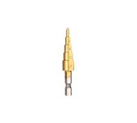 1/3pcs Hss Stepped Conical Drill Bit Titanium Coated Metal Hexagonal Core 4-32mm 1/4'' Metric Cutting Drilling Tool(4-12)