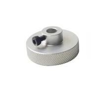 1/3PCS LINK CNC Nema17 Hand Wheel Aluminum NEMA17/23 Stepper Motor Jog Knob 5/6.35/8/14mm Bore Size(Silver 3pc,14mm)