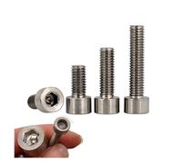 1/3pcs M1.6 M2 M2.5 M3 M4 M5 M6 M8 M10 M12 TA2 Pure Titanium Gr2 DIN912 Hexagon Hex Socket Head Cap Screw Bolt L= 3~120m(3mm,3pcs M1.6)