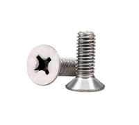 1-3pcs M2/M2.5/M3/M4/M5/M6/M8/M10 Titanium Alloy Countersunk Head Phillips Mechanical Screws, M2x20mm(3pcs)