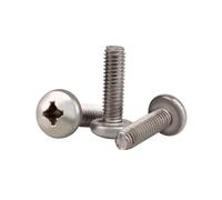 1-3pcs M2/M2.5/M3/M4/M5/M6/M8 Titanium Alloy Pan Head Phillips Mechanical Screws, M6x10mm(2pcs)
