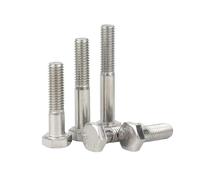 1-3pcs M6/M8/M10/M12 Stainless Steel Half Tooth Thread Hexagon Head Machine Screws, M12x45mm(1pc)